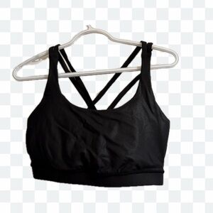 lululemon athletica Black Cross-Back Sports Bra